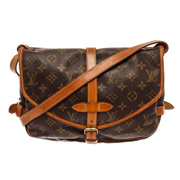 Louis Vuitton Brown Monogram Canvas Saumur 30 Messenger Bag