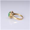 Image 3 : 18K Yellow Gold Jadeite Ring