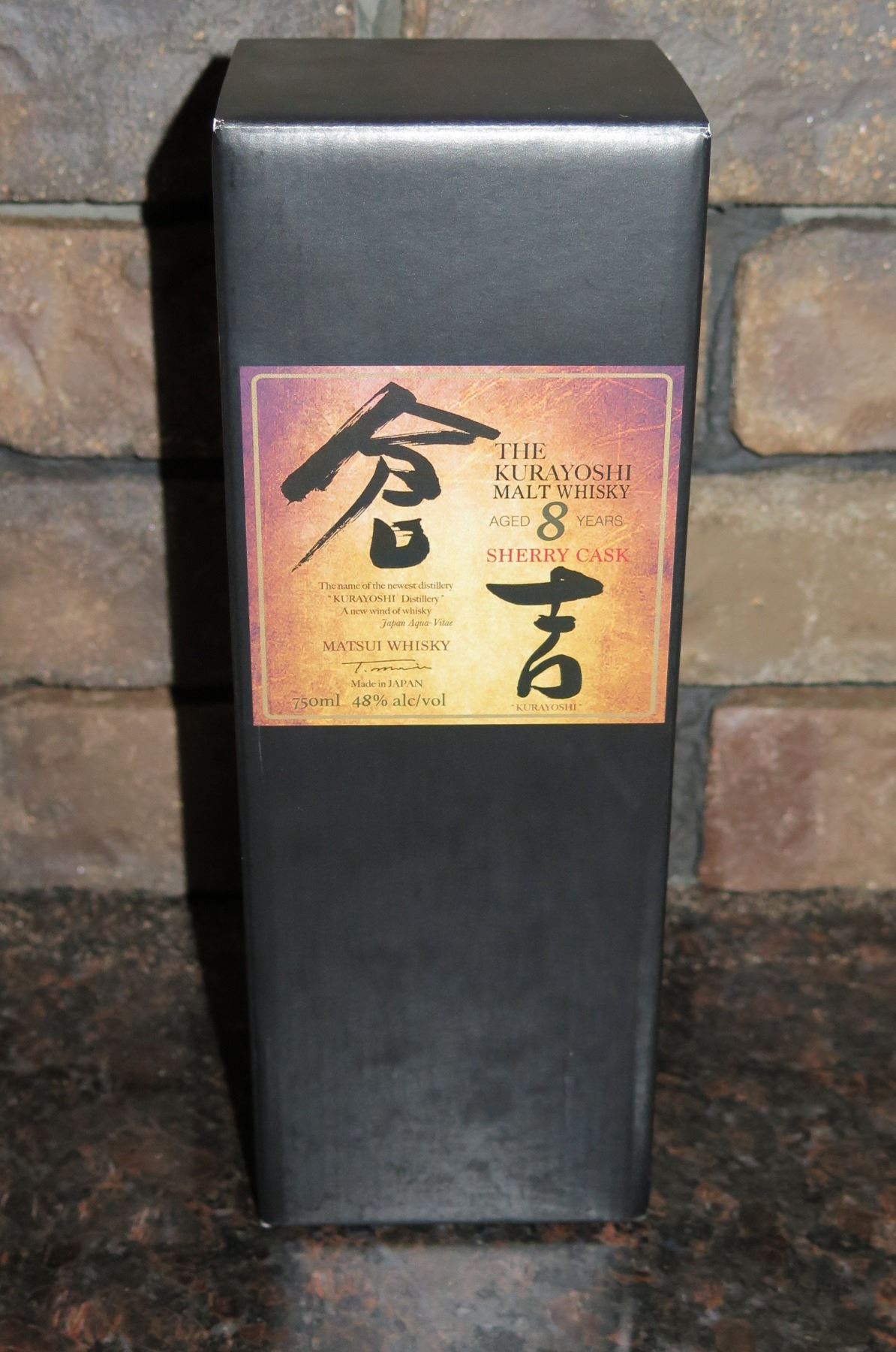 Qty 1 Box The Kurayoshi Malt Whisky in Box