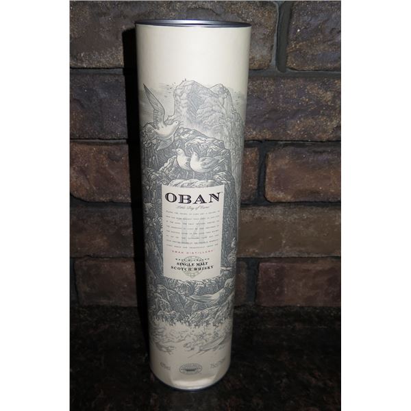 Qty 1 Bottle Oban West Highland Single Malt Scotch Whisky