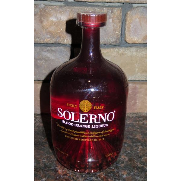 Qty 1 Bottle Solerno Blood Orange Liqueur