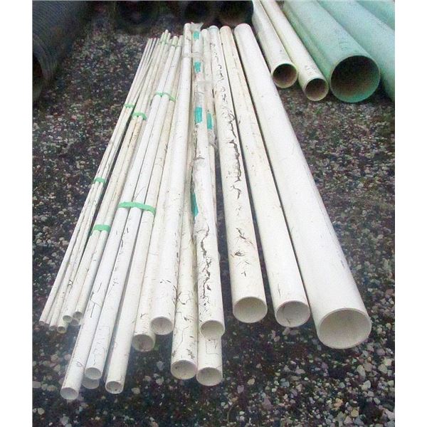 100 pieces of 3/4in. underground PVC pipe