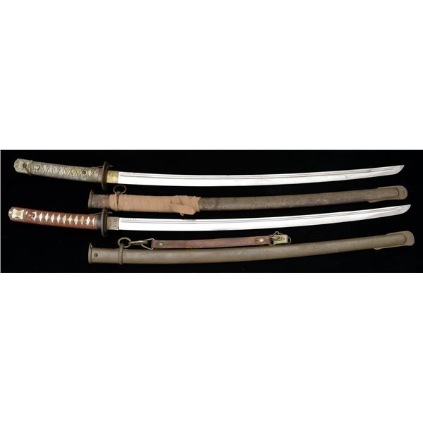 2 JAPANESE SHIN-GUNTO SWORDS.