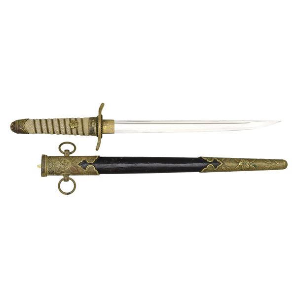 WWII JAPANESE NAVAL OFFICER’S DAGGER.