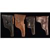 Image 1 : GROUP OF 4 LEATHER MAUSER C96 POLICE/NAVY PATTERN