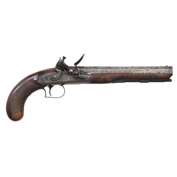 LACY & CO BRITISH FLINTLOCK PISTOL.