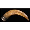 Image 3 : EARLY CARVED POWDER HORN.