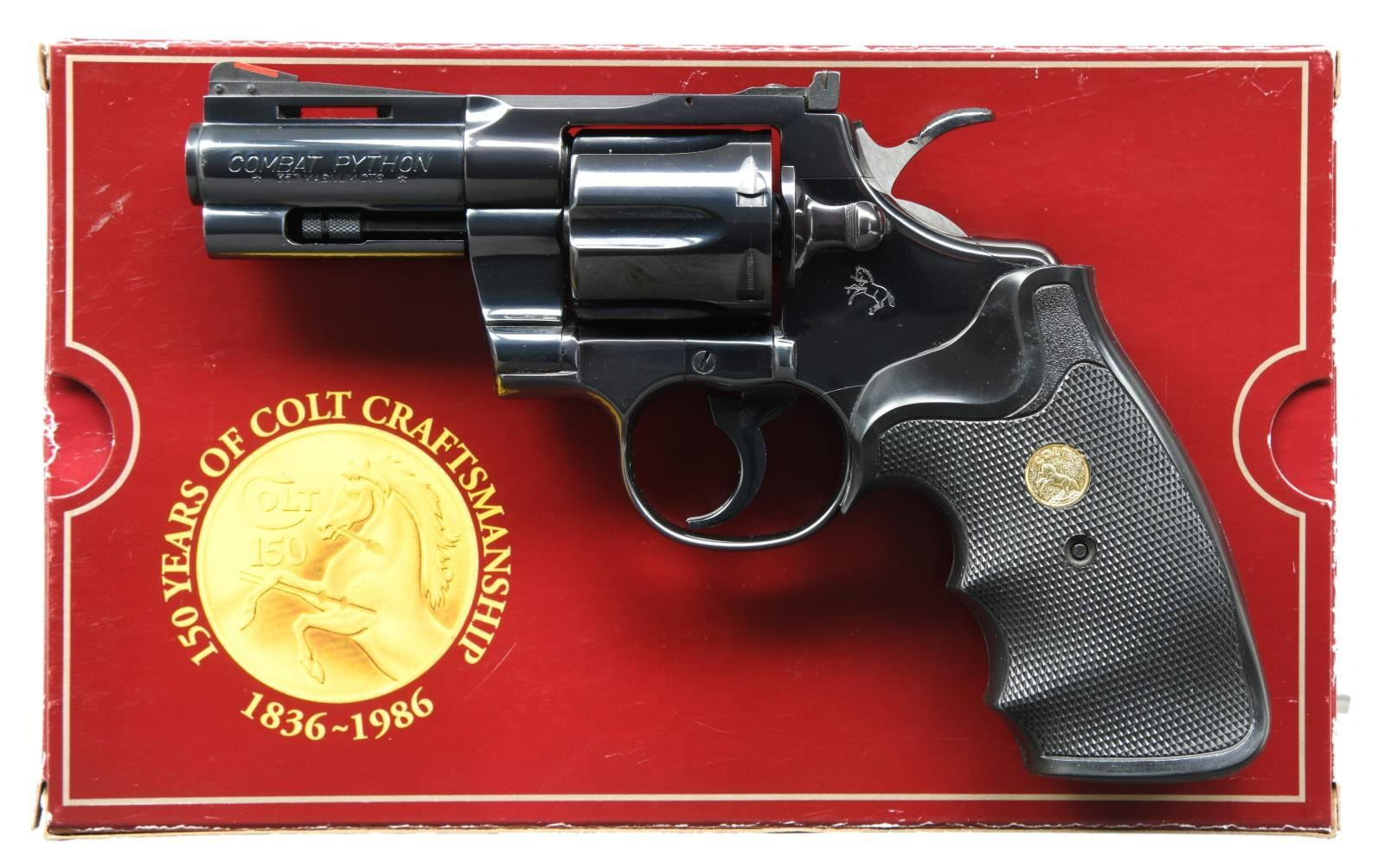 COLT 3" COMBAT PHYTHON DA REVOLVER WITH LEW HORTON