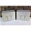 Image 1 : Qty 2 Boxes (4 Glasses total) Marquis by Waterford Crosby Martini Glasses 4.5" dia, 7"H