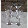 Image 1 : Qty 6 Urban Bar Stemmed Cocktail Glasses 4.5"dia, 6"H