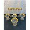 Image 1 : Gold Rimmed Etched Glassware