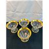 Image 3 : Gold Rimmed Etched Glassware