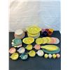 Image 1 : Multi-Coloured Ceramic Dishware Set