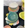 Image 2 : Multi-Coloured Ceramic Dishware Set