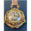 Image 2 : Brass Ornate Wall Clock