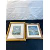 Image 1 : 2 Framed Petit Point Bird Art