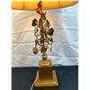 Image 2 : Vintage Golden Rose Table Lamp