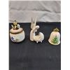 Image 1 : Goebel Pre-War Condiment Pot & 2 Goebel Ornaments