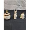 Image 2 : Goebel Pre-War Condiment Pot & 2 Goebel Ornaments