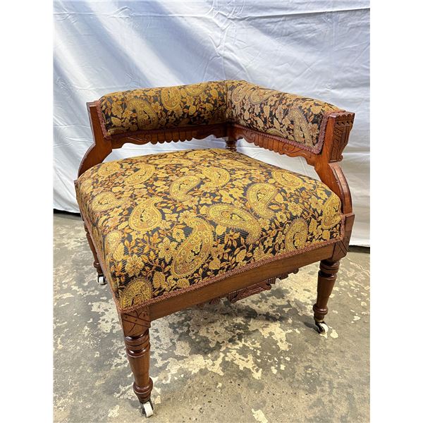 Antique Upholstered Corner Chair