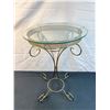 Image 1 : Metal & Glass Top Table