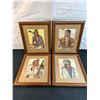 Image 1 : 4 Indigenous Portrait Prints - Artist is Winold Reiss