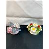 Image 2 : Assortment of Porcelain Flowers