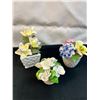 Image 2 : Assorted Porcelain Flowers