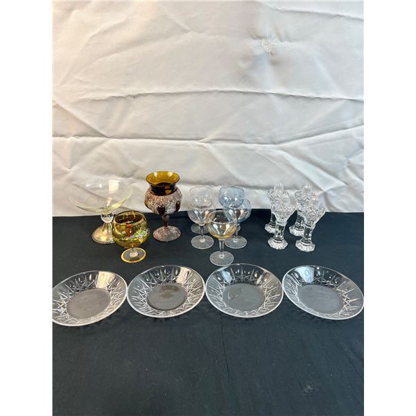 Assortment of Decorative Glassware