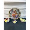 Image 1 : Royal Doulton Porcelain Flowers & "The Flower Seller's Children" Collector Plate