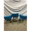 Image 8 : 3 Vintage Blue Chairs (2 Regular Chairs & 1 Chair with Built in Steps)