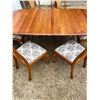 Image 3 : J.W Woodcraft Dining Table and Chairs