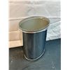 Image 3 : Decorative Silver Tone Garbage Can