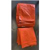 Image 1 : 2 ORANGE TARPS UNKNOWN SIZE