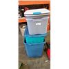 Image 1 : LOT OF 11 TOTES WITH LIDS