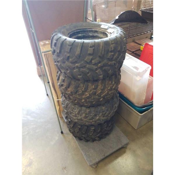 SET OF 4 CARLISLE AT489 TIRES OFF POLARIS 6X6