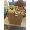 Image 1 : BOX OF WICKER BASKETS AND MORE