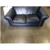 Image 2 : BLACK LEATHER SOFA