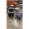 Image 8 : EVANS AND SONOR DRUM SET WITH STOOL