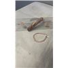 Image 1 : PINK AMETHYST WAND DISPLAY WITH ROSE QUARTZ BRACELET