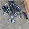 Image 2 : BLACK 4 WHEEL PET STROLLER