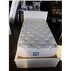 Image 1 : SINGLE SIZE BEDFRAME WITH SERTA MATTRESS