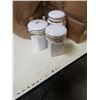 Image 2 : 6 BUTTER JARS AND 3 PC PORCELAIN CANNISTER SET