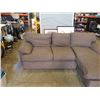 Image 2 : BROWN UPHOLSTERED SOFA