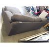 Image 8 : BROWN UPHOLSTERED SOFA