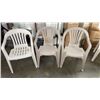 Image 2 : WHITE PATIO TABLE WITH 6 CHAIRS