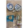 Image 2 : LOT OF DELFT BLUE HOLLAND BELLS, PLATE WITH GEORG LADY BONA CHINA AND MORE