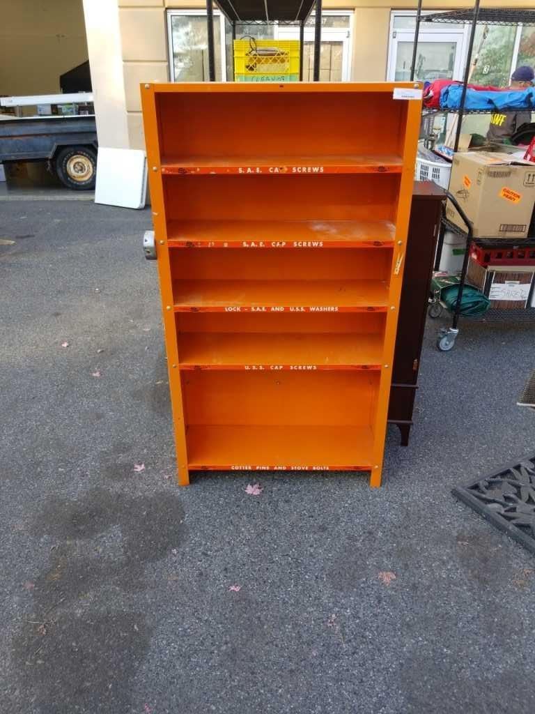 ORANGE 5 TIER METAL RACK