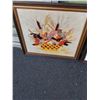 Image 2 : FRAMED NEEDLEPOINT AND FRAMED WALL ART