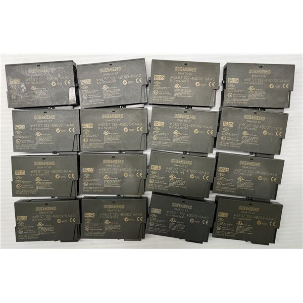 Lot of (16) Siemens #6ES7 132-4BD02-0AA0 Electronic Modules